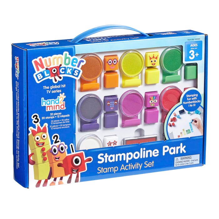 Hand2Mind Numberblocks Stampoline Park Stamp Set