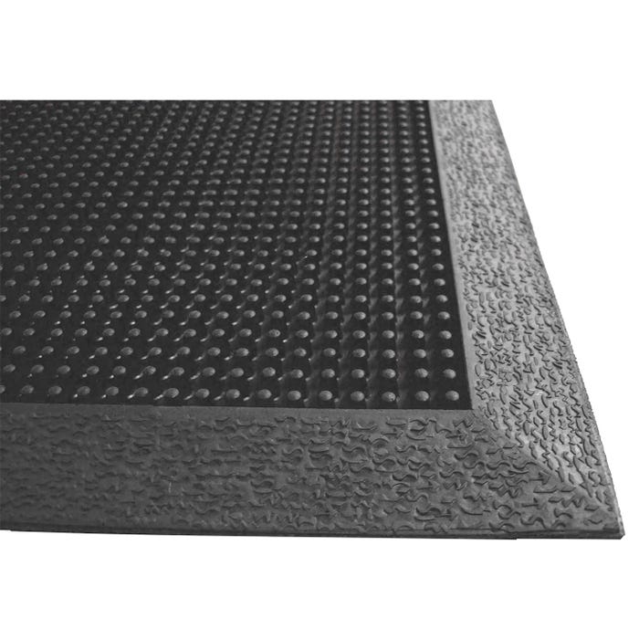 Genuine Joe Brush Tip Scraper Mat, 3 x 5 Feet, 3/8 Inch Thickness, Black