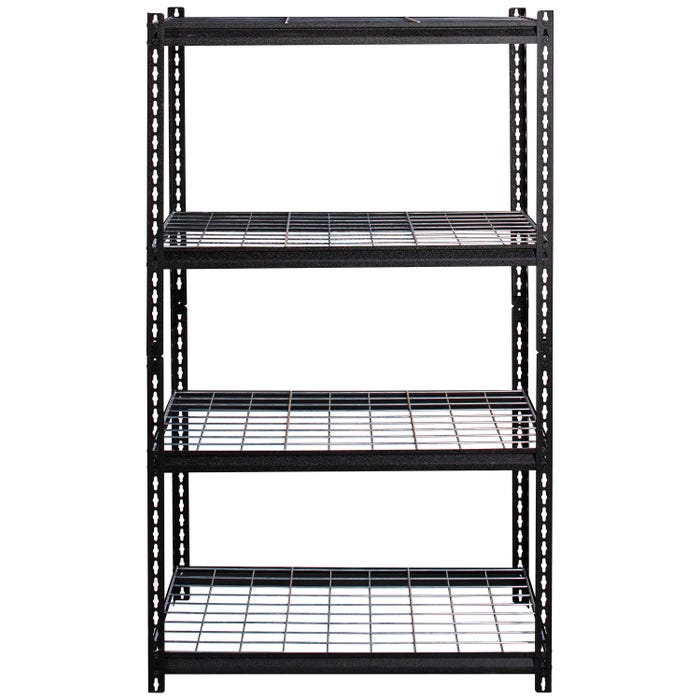 Lorell Wire Deck Shelving, Boltless, 2300 lb. Cap, 18 x 36 x 60 Inches, Black
