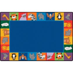 Carpets for Kids KID$Value PLUS Zoo Animals Seating Carpet, Rectangle 4002208