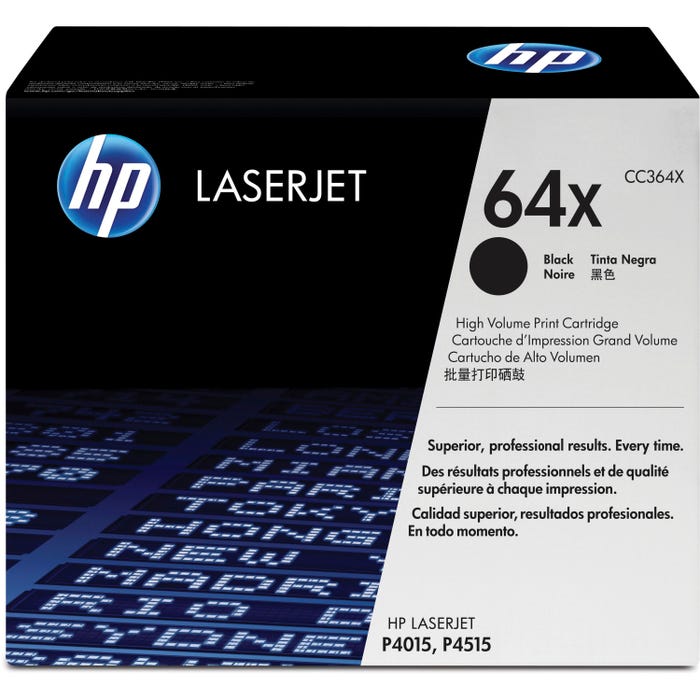 HP 64X Ink Cartridge, CC364X, Black