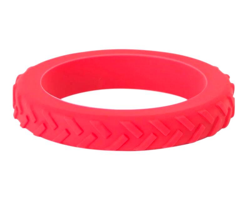 Chewigem Chew Bracelet with Large Treads, Red, Item Number 2103547