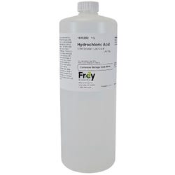Frey Scientific Hydrochloric Acid Solution, 1L, Clear, Lab Grade 1515252