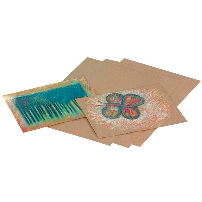 School Smart Kraft Paper Sheets, 60 lbs, 18 x 24 Inches, Brown, 100 Sheets