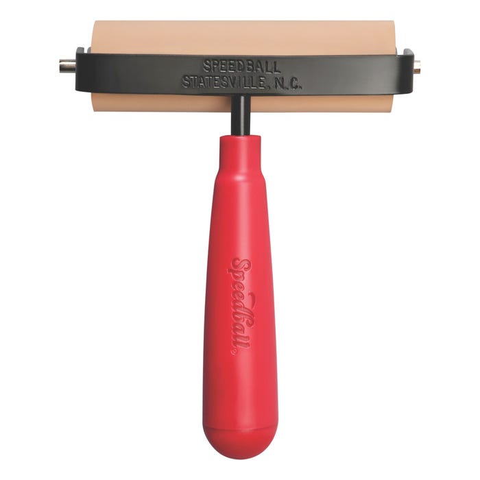 Speedball Soft Rubber Brayer with Plastic Handle, 4 Inches