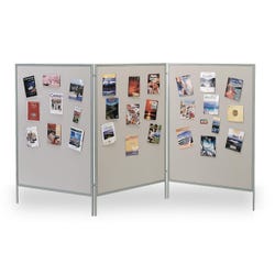The Miller Group Multiplex Display and Exhibit System, Silver Vinyl-Covered Panels