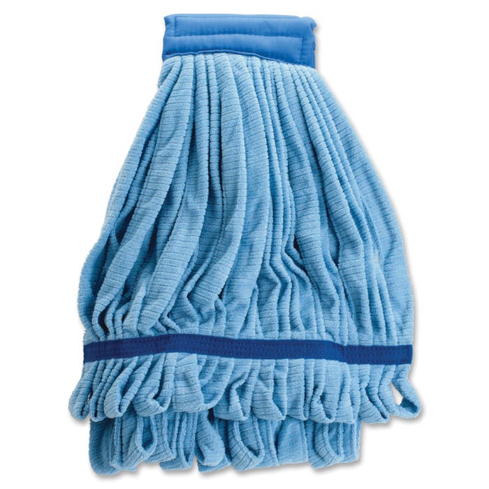 Genuine Joe Microfiber Large Mophead, 60 Inches, Blue
