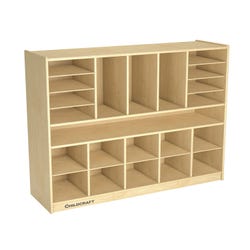 Childcraft Multi-Compartment Storage Cubby Unit, 47-3/4 x 14-1/4 x 36 Inches 2039677