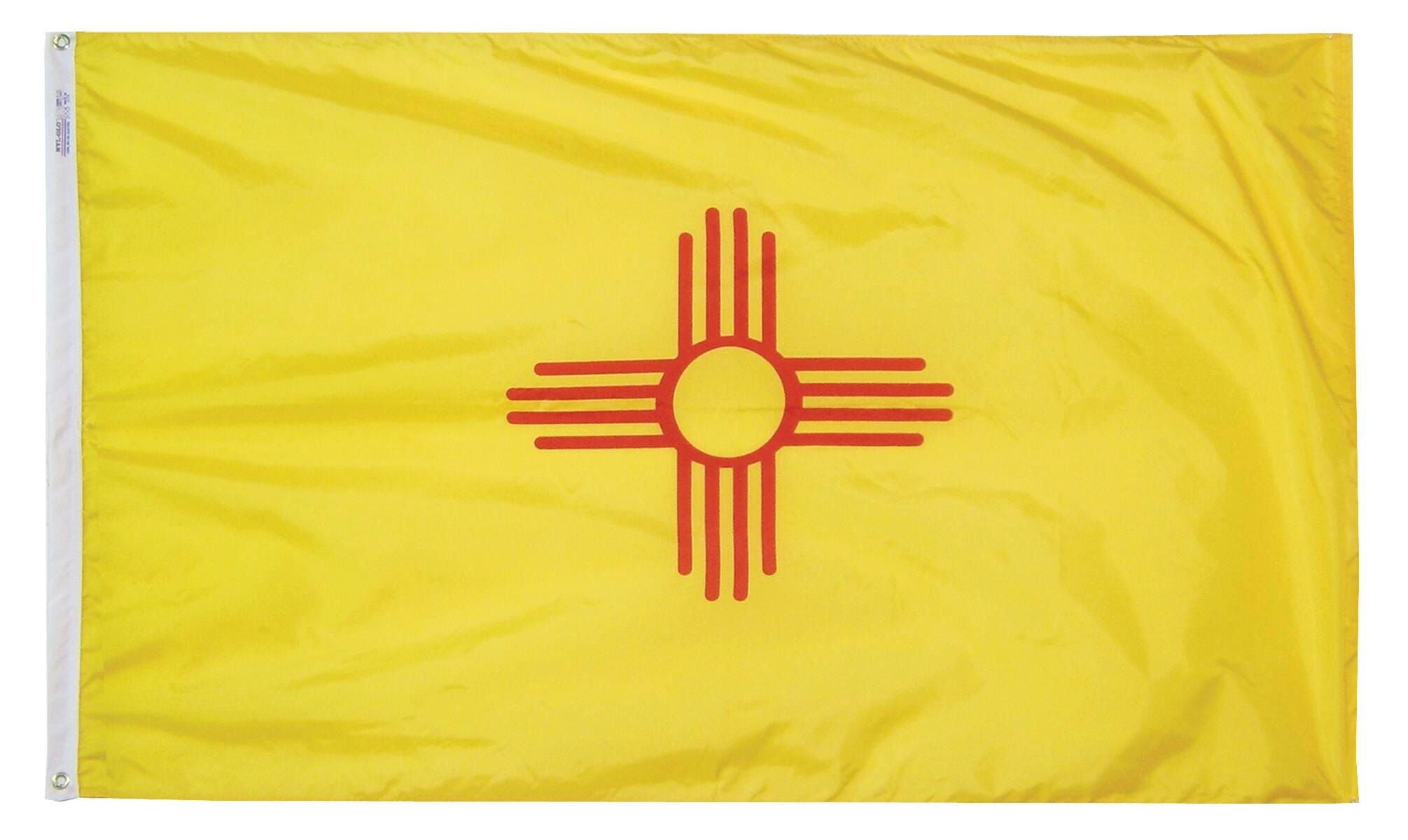 Image for Annin New Mexico State Flag, Heavy Weight Nylon, Outdoor, 3 x 5 Feet from School Specialty