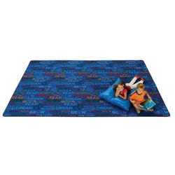 Carpets for Kids Read to Dream Pattern Carpet, 6 x 9 Feet, Rectangle, Multicolored, Item Number 1461649