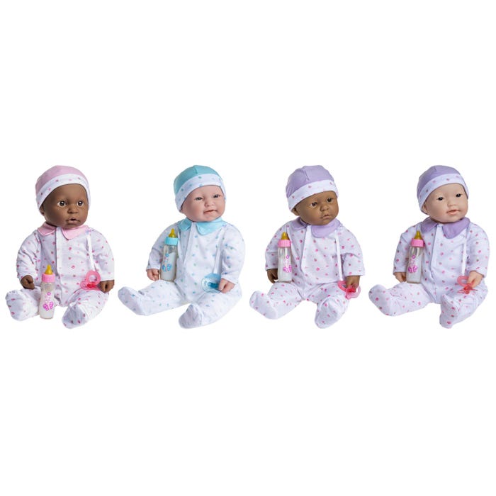 La Baby Soft Body Baby Dolls, 20 Inches, Set of 4