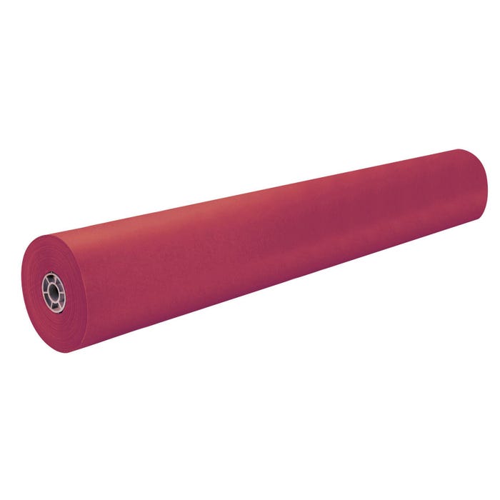 Rainbow Kraft Duo-Finish Kraft Paper Roll, 40 lb, 36 Inches x 1000 Feet, Scarlet