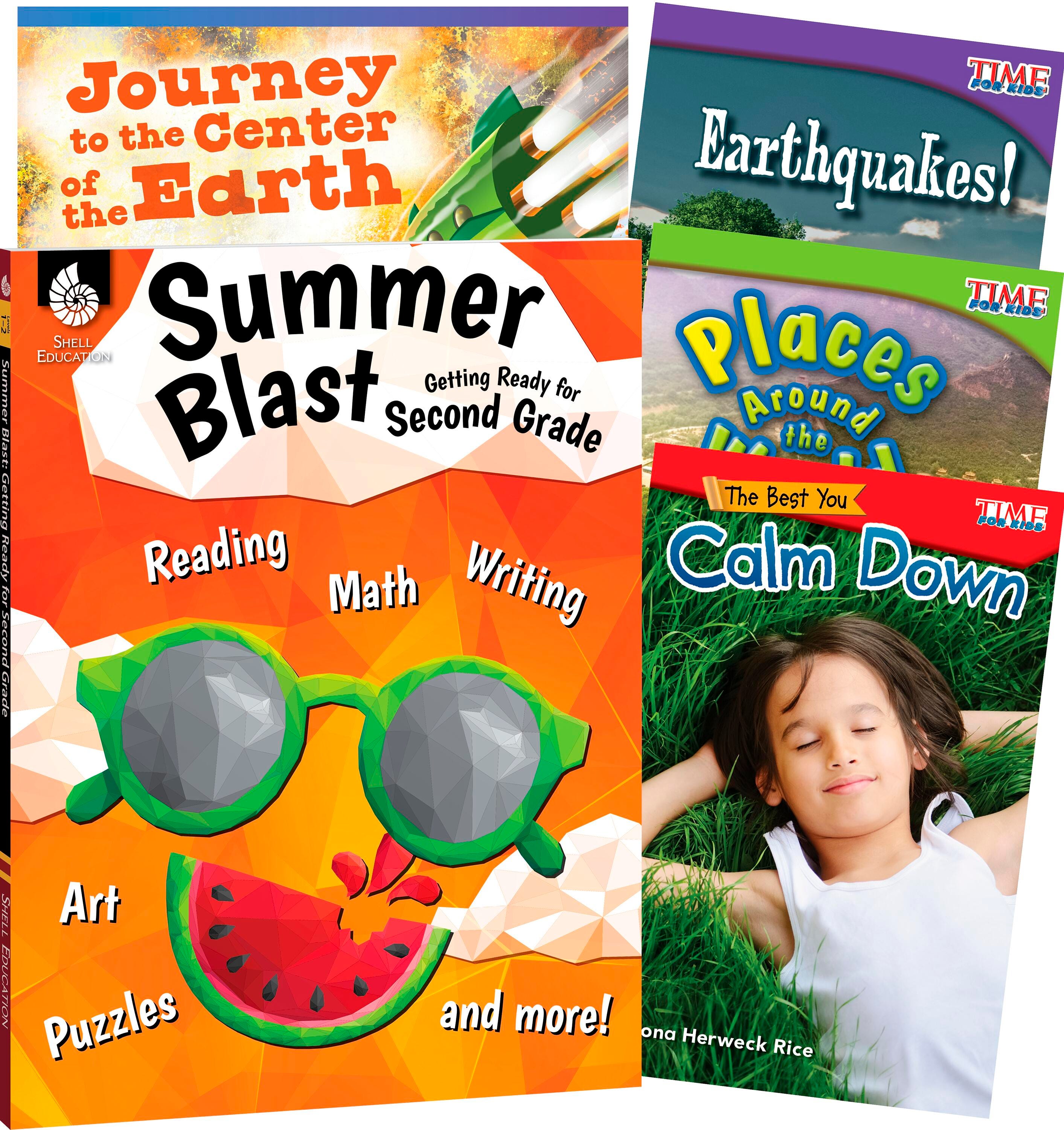 Teacher Created Materials Learn-at-Home: Summer Reading Bundle, 5-Book Set, Grade 2, Item Number 2088886