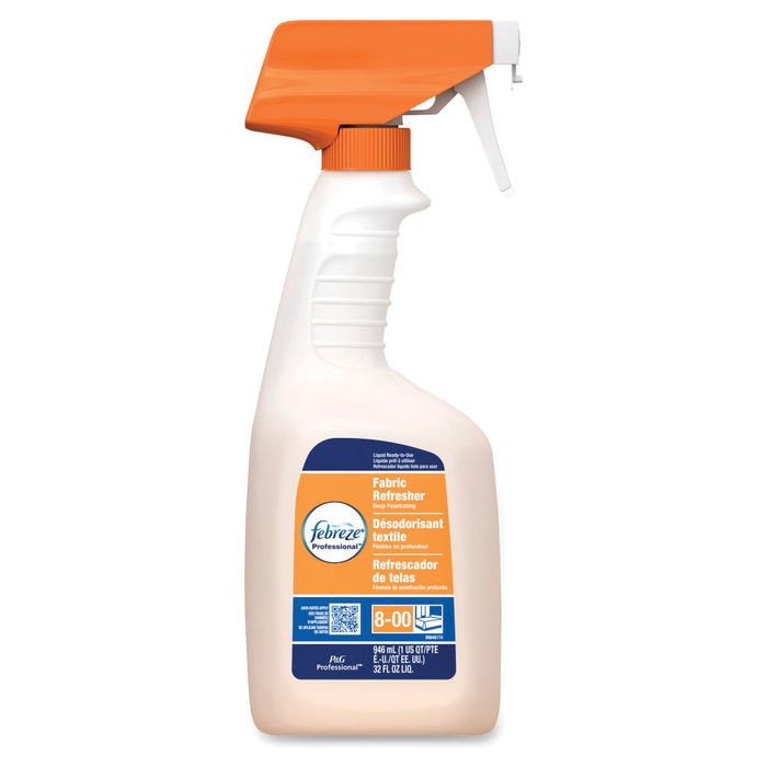 Febreze Extra Strength Fabric Refreshener and Odor Eliminator Spray, 32 oz Spray Bottle, Fresh Scent, White