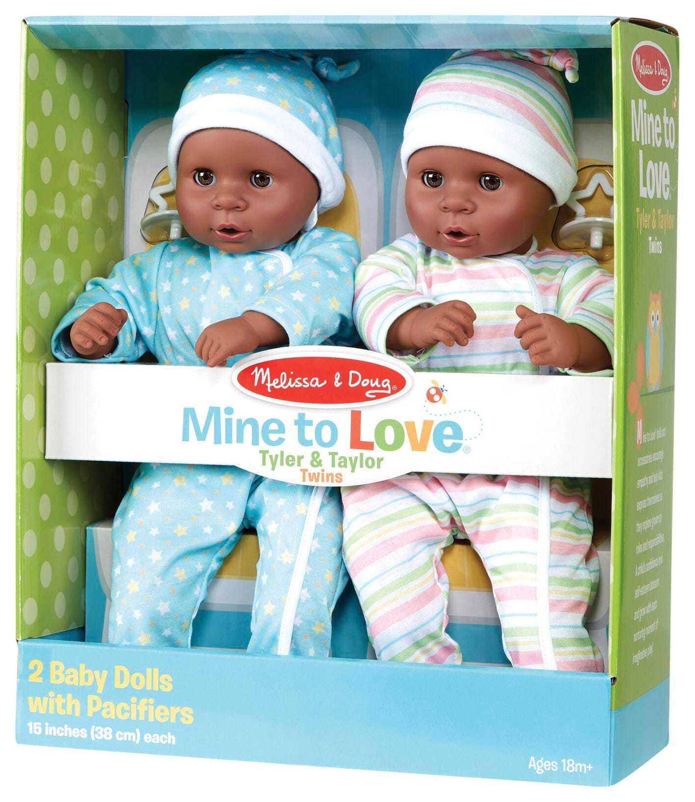 Melissa & Doug Mine to Love Tyler & Taylor Twins, African American, Item Number 2044722