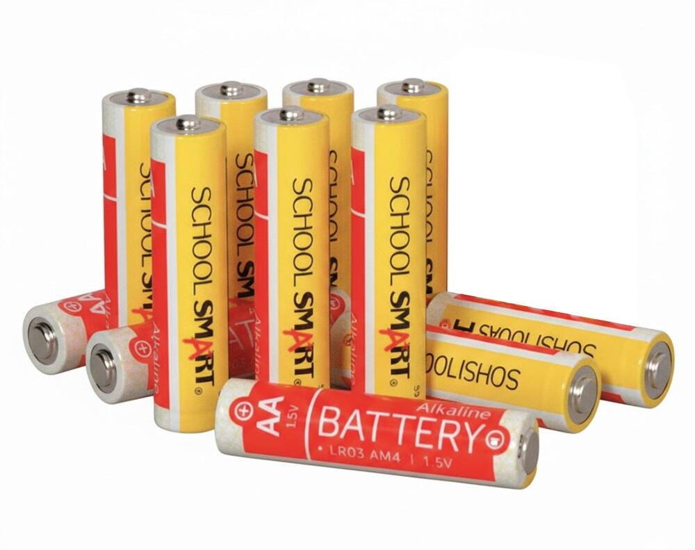 Image for School Smart Alkaline AA Batteries, Pack of 12 from School Specialty