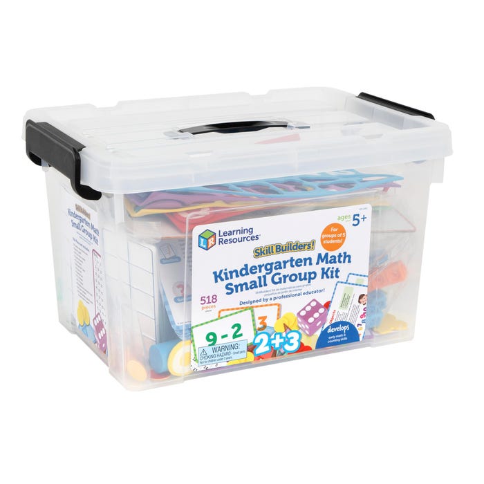 Learning Resources Skill Builders Math Small Group Kit Kindergarten Classroom Kit