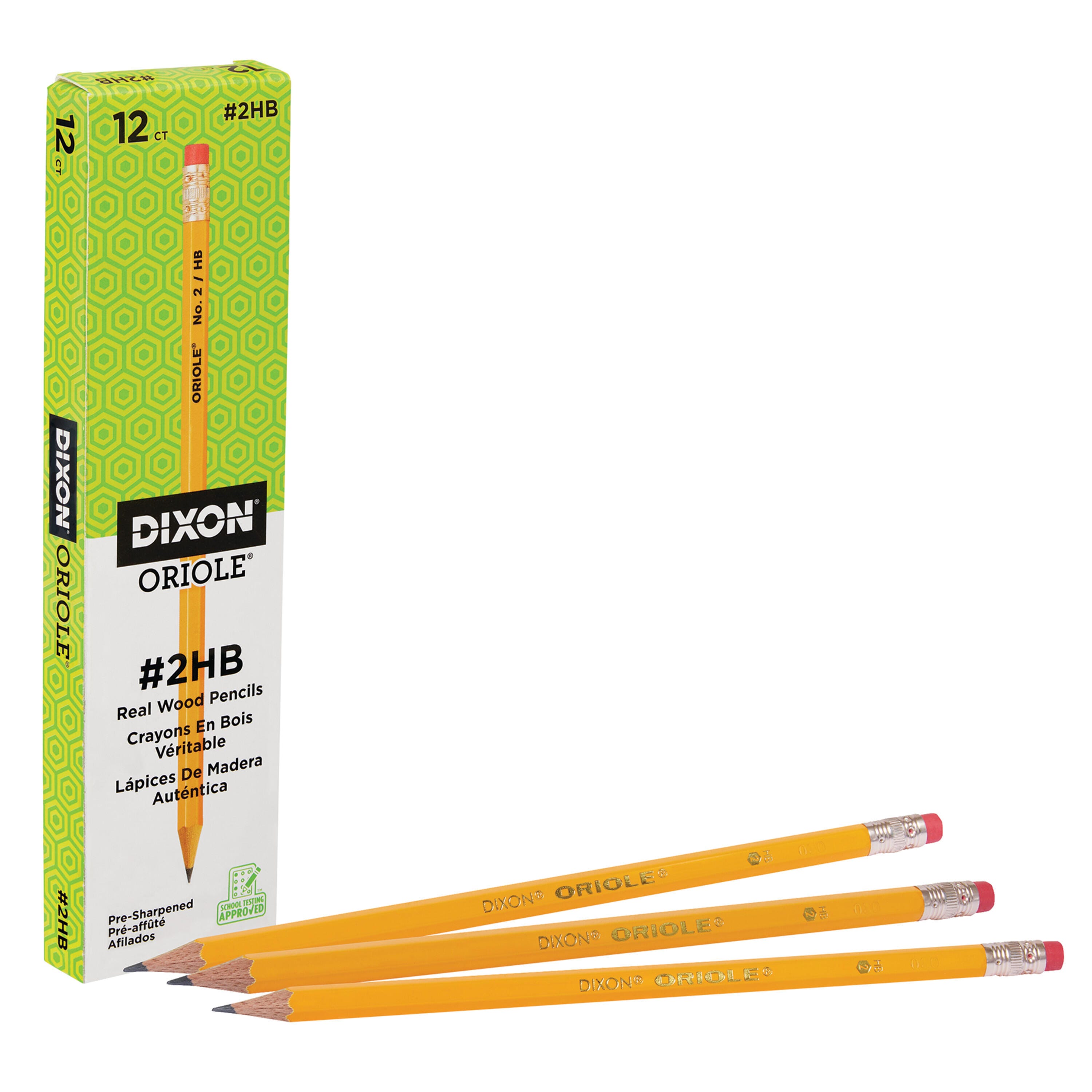 Dixon Oriole No 2 Pre-Sharpened Pencils, Pack of 12 069839