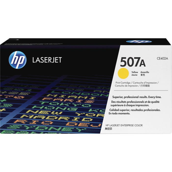 HP 507A Ink Cartridge, CE402A, Yellow