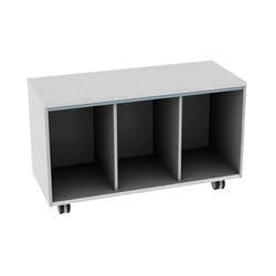 Fleetwood Designer 2.0 Floor Cushion Storage Cabinet, No Door, Magnetic Pegboard Back 4001679