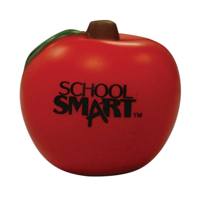 School Smart Apple Stress Ball, Red