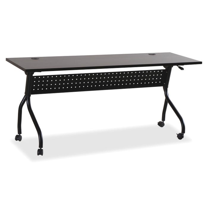 Lorell Training Table, Espresso with Black Base, 72 x 23-1/2 x 29-1/2 Inches