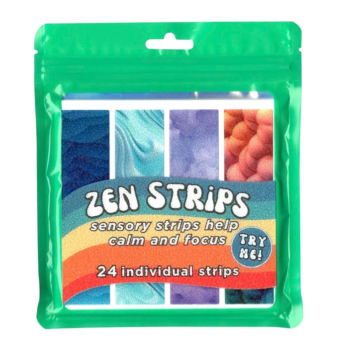 The Pencil Grip Inc Zen Strips, Sandy Gradient Sensory Strips, Pack of 24