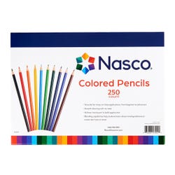 Nasco Colored Pencils Classroom Pack, Assorted Colors, Set of 250