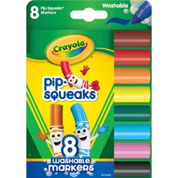 Crayola Washable Pip-Squeaks Markers, Broad Line, Assorted Colors, Set of 8 2127883