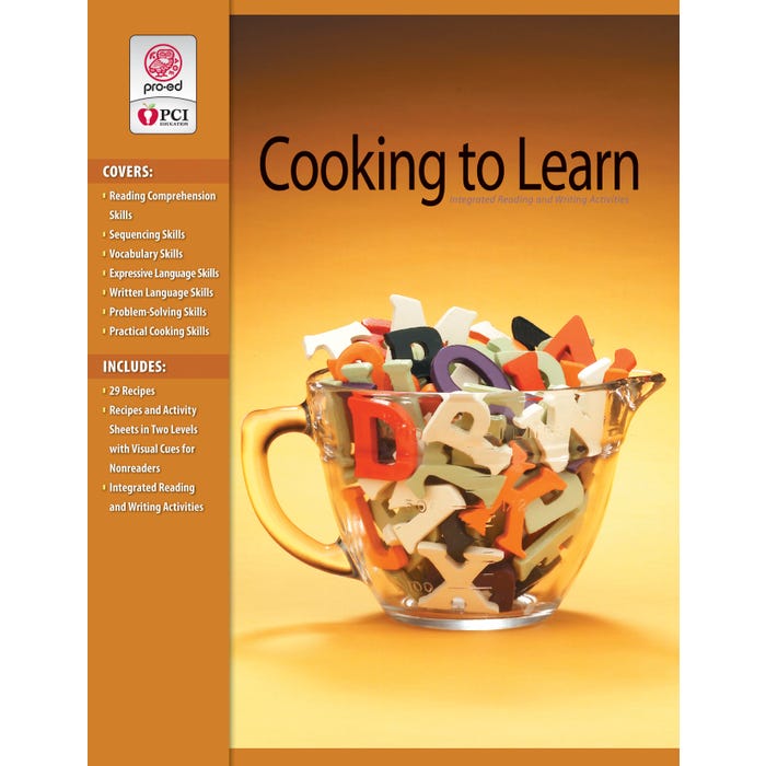 PCI Educational Publishing Pro-Ed Cooking to Learn 1: Reading & Writing Activities Softcover Book