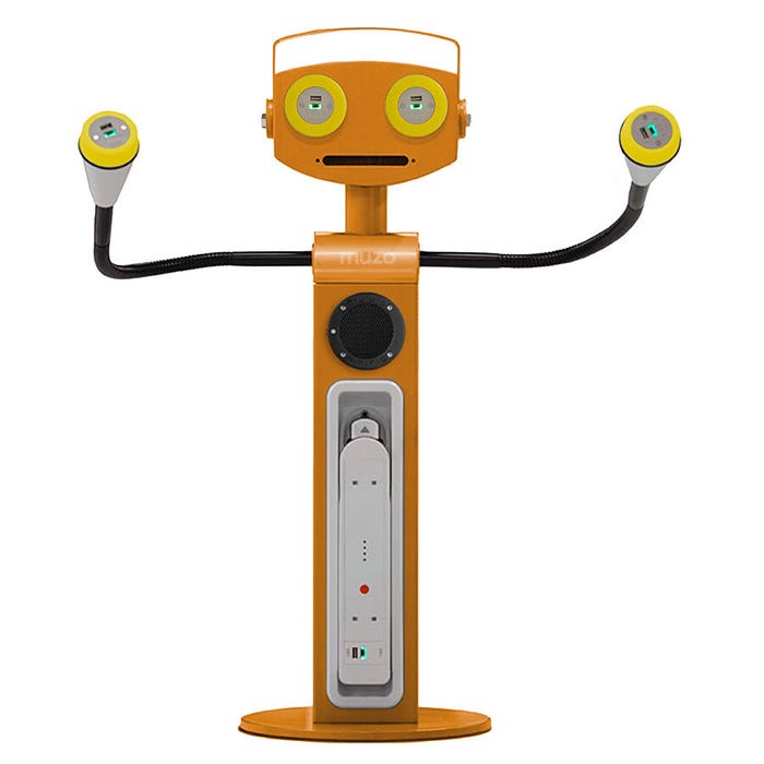 Muzo Juice Bot Audio-Equipped Charging Station Bundle, Color Base