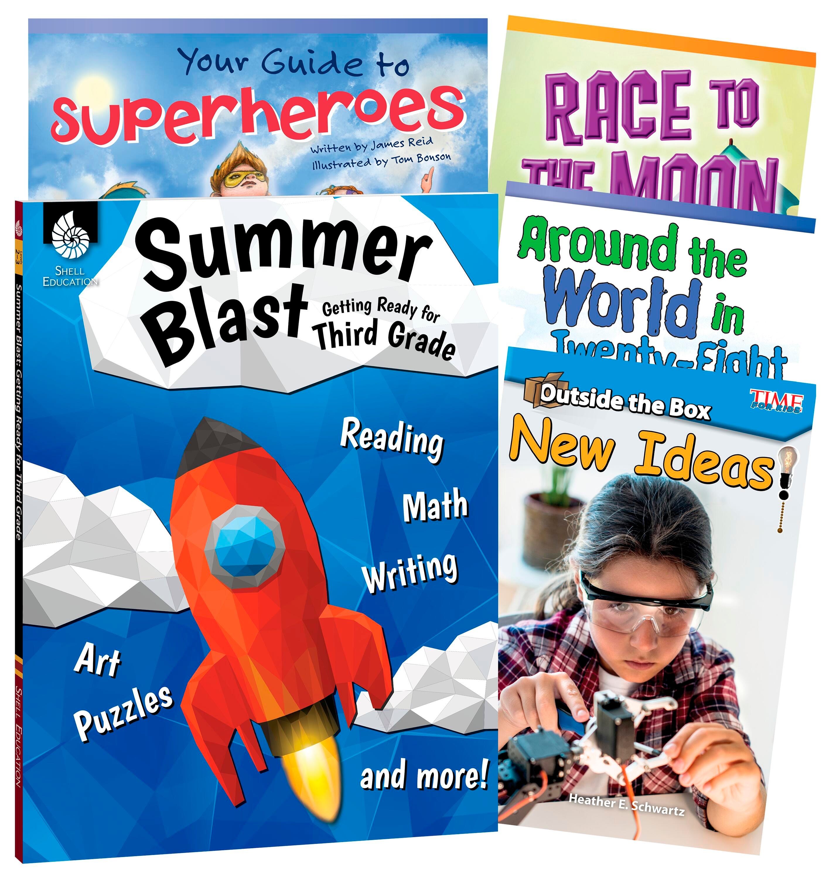 Teacher Created Materials Learn-at-Home: Summer Reading Bundle, 5-Book Set, Grade 3, Item Number 2088888