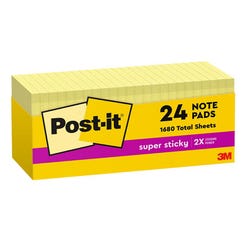 Post-it Original Notes Cabinet Pack, 3 x 3 Inches, Canary Yellow, Pad of 100 Sheets, Pack of 24