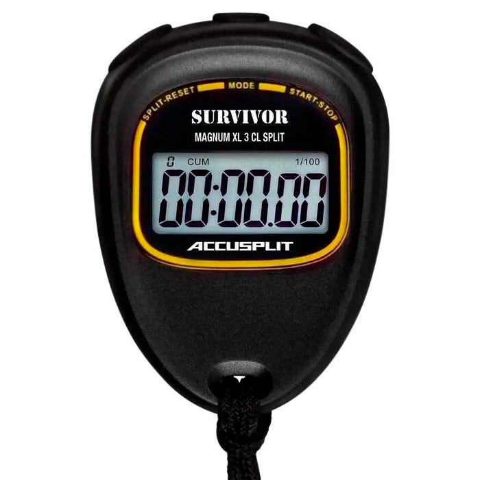 Accusplit S3CL Survivor III Stop Watch, Black