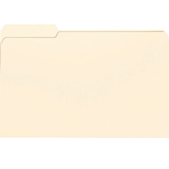 Smead File Folder, Legal Size, 1/3 Left Cut, Manila, Pack of 100