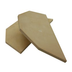 Skutt Kiln Half Shelf, 9-7/8 x 20 x 5/8 Inches 1303259