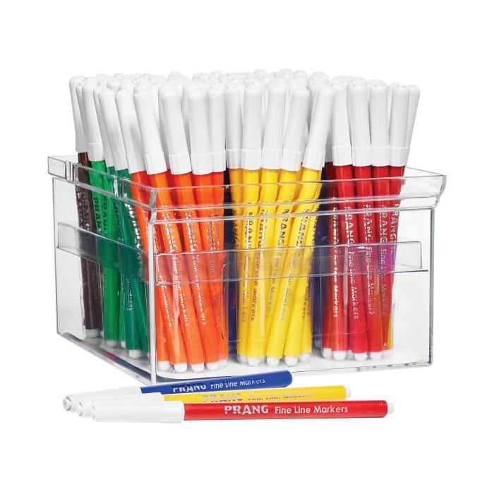 Prang Classic Art Markers, Fine Line, Assorted Colors, Set of 144