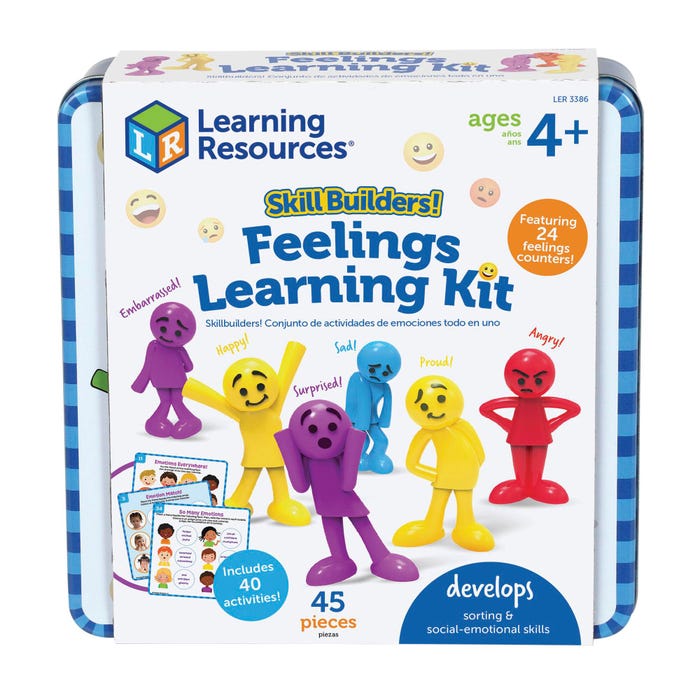 Learning Resources Skill Builders! Feelings Learning Kit, Grades PreK and Up