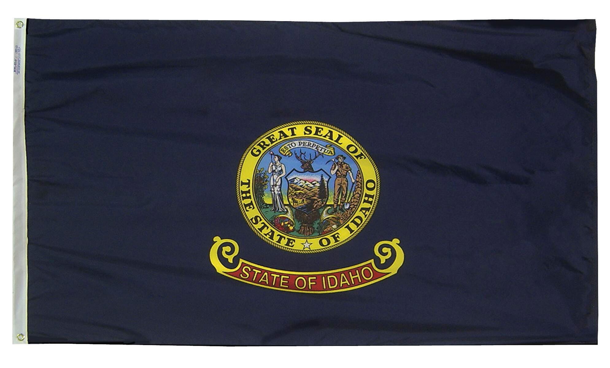 Image for Annin Idaho State Flag, Heavy Weight Nylon, Outdoor, 4 x 6 Feet from School Specialty