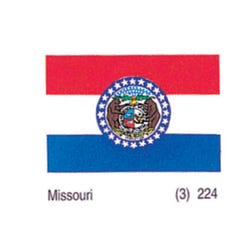 Annin Nylon Missouri Heavy Weight Outdoor State Flag, 4 X 6 ft, Item Number 017319