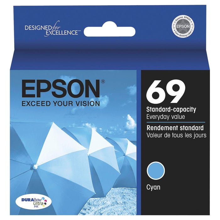 Epson DURABrite Ultra Ink Cartridge, T069220S, Cyan