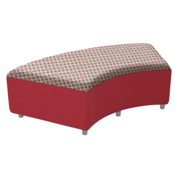 Classroom Select Soft Seating NeoLounge 60-Degree Wedge Bench, 2 Color, 71 x 27 x 18 Inches