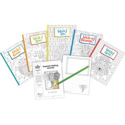 Barker Creek Inspired Writing Journals, 5 Designs, 8-1/2 x 11 Inches, Set of 5, Item Number 2102204