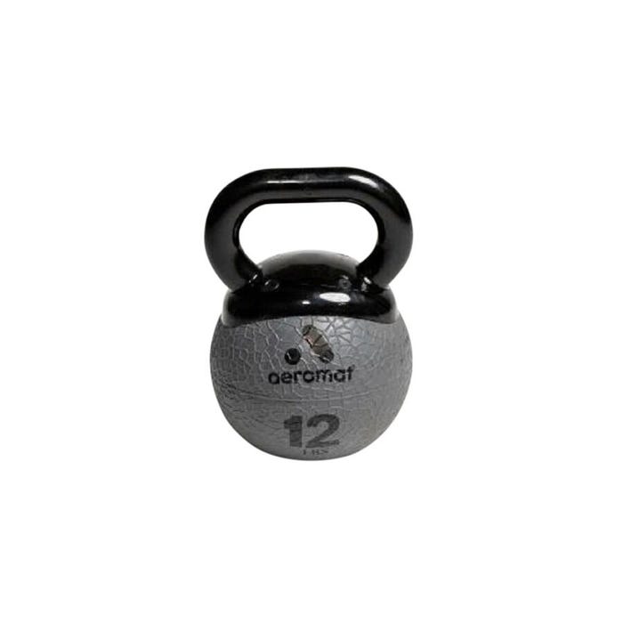 Aeromat Elite Mini Kettlebell, 12 Pounds, Gray