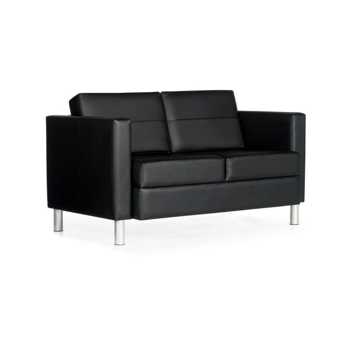 Global Industries Citi 2-Seat Sofa, 50-1/2 x 31 x 30 Inches, Black