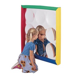 Children's Factory Square Soft Frame Concave Bubble Mirror, 34 x 34 x 1-1/2 in, Item Number 505697