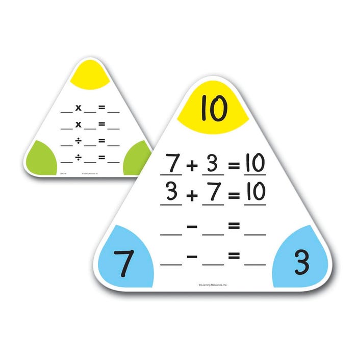 Learning Resources Write-N-Wipe Fact Family Board, Pack of 5