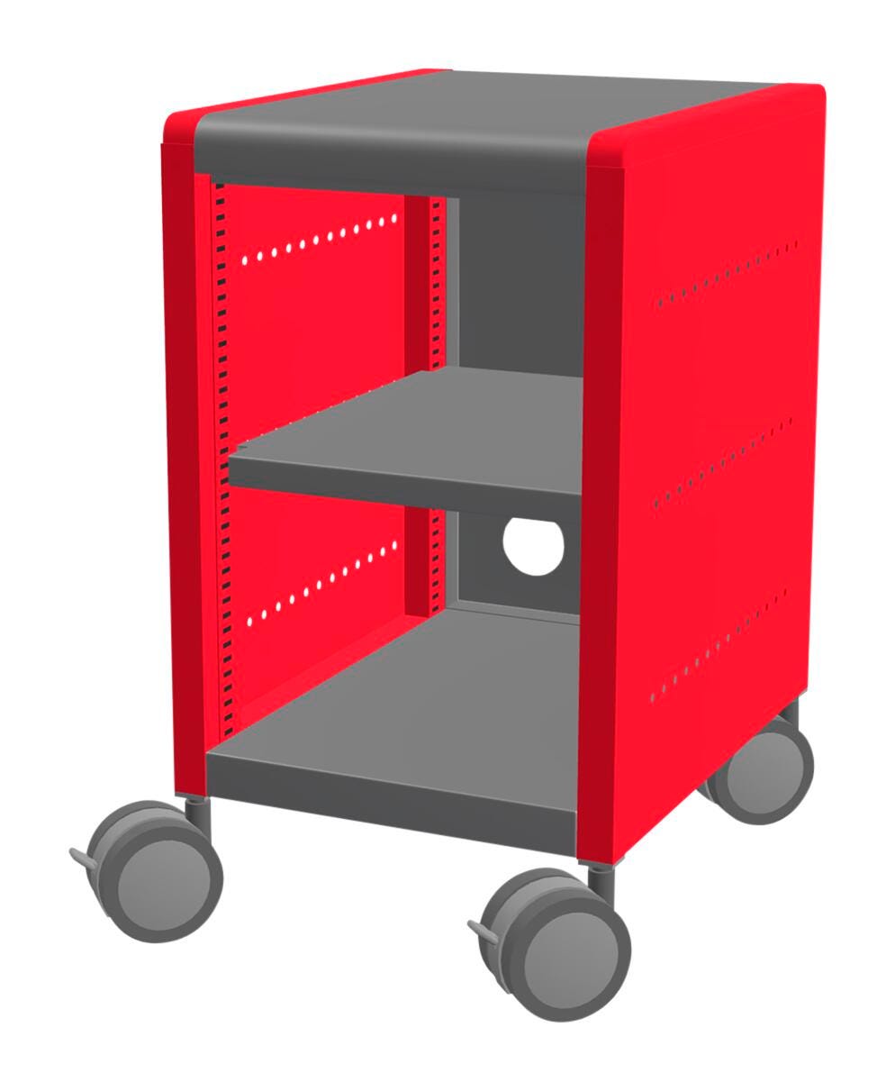 Classroom Select Geode Short Cabinet, Single Wide with Shelves 4000240