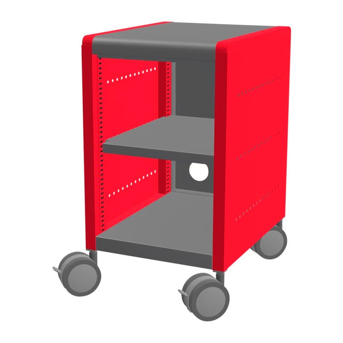 Classroom Select Geode Short Cabinet, Single Wide with Shelves