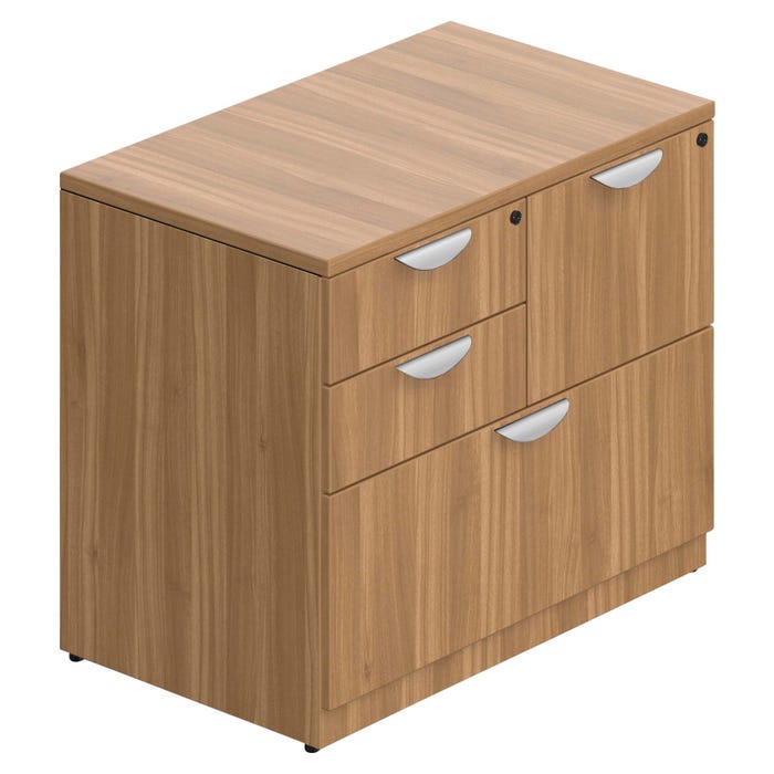Offices To Go Laminate Mixed Storage Cabinet with Lock, 36 x 22 x 29-1/2 Inches